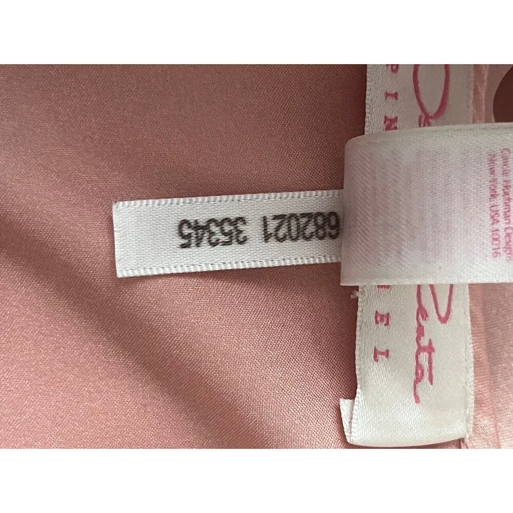 VTG Oscar de la Renta Pink Label Silk Satin Nightie Chemise Dress Soft Girl